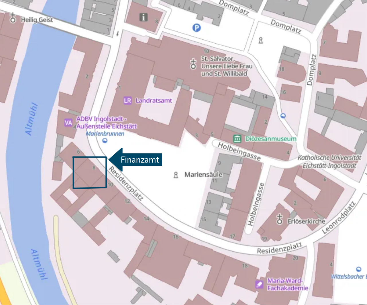  Stadtplan Eichstätt Residenzplatz